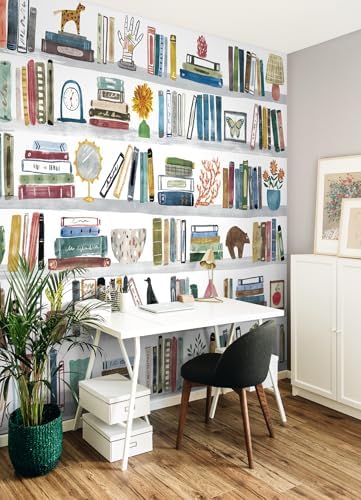 RoomMates Library Peel and Stick Wall Mural - Image 4