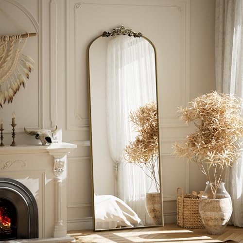BEAUTYPEAK 56" x 21" Full-Length Baroque Arch Mirror - Image 7