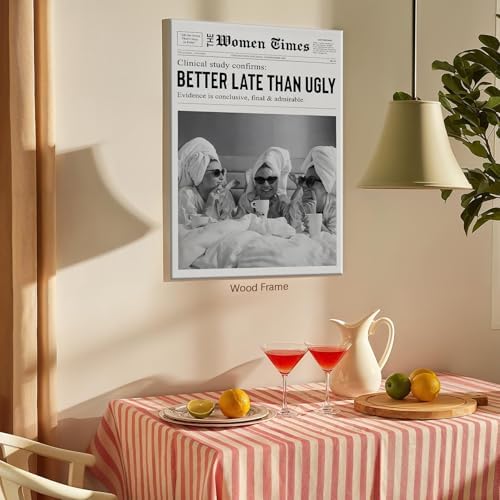 Vintage Black And White Newspaper Wall Art 8x12in Wooden Framed Trendy Better - Image 3