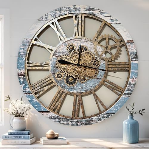 ImprovingLife The Gears Clock 36'' Inch Real Moving Gear Wall Clock Vintage by THEGEARSCLOCK