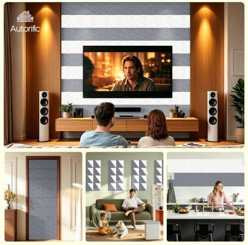 Acoustic Panels, 12 Pack Sound Proof Foam Panels - Image 7