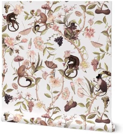 Spoonflower Chinoiserie Peel and Stick Wallpaper by Spoonflower