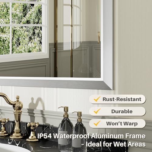 Briivue Bathroom Wall Mirror, 48x30 Inch - Image 3