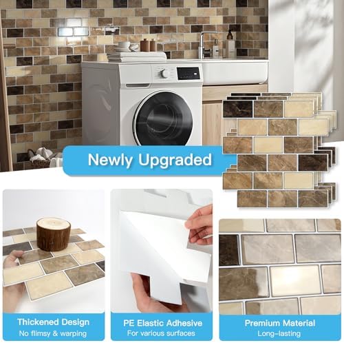 Art3d 10-Pack Subway Peel and Stick Backsplash, 12 x 12 Inch - Image 5