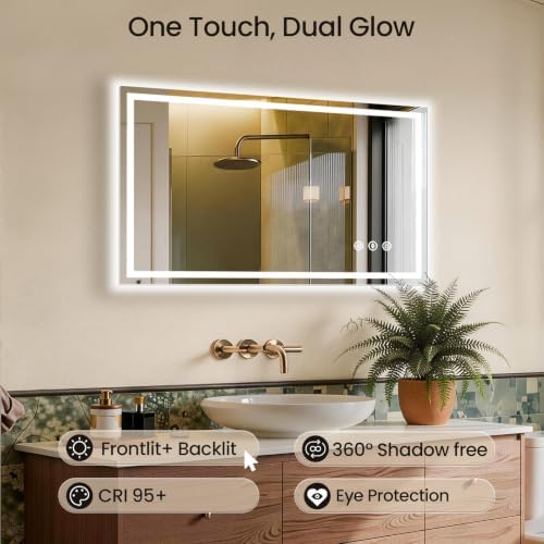 48"x24" LED Bathroom Mirror - Image 4