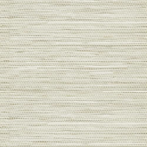 Simon&Siff Cream Textured Grasscloth Peel and Stick Wallpaper 17.7"x118" - Image 3