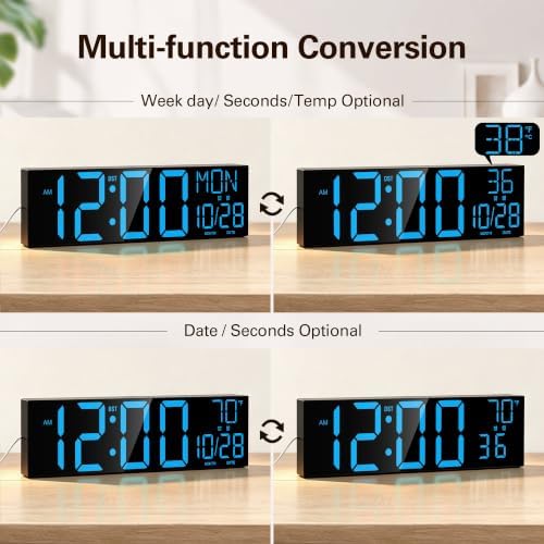 JALL 30" Extra Large Digital Wall Clock - Image 3