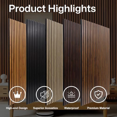NeatiEase 6Pcs Acoustic Wood Panels - Image 4