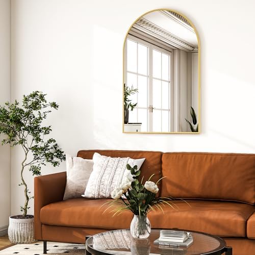 HARRITPURE 16"x24" Arched Bathroom Mirror - Image 2