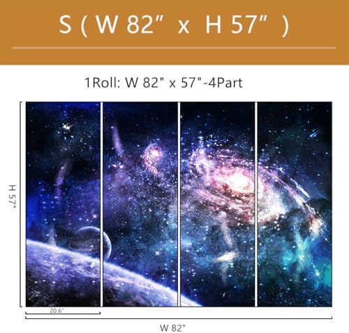 Galaxy Mural Wallpaper Peel and Stick - Image 4