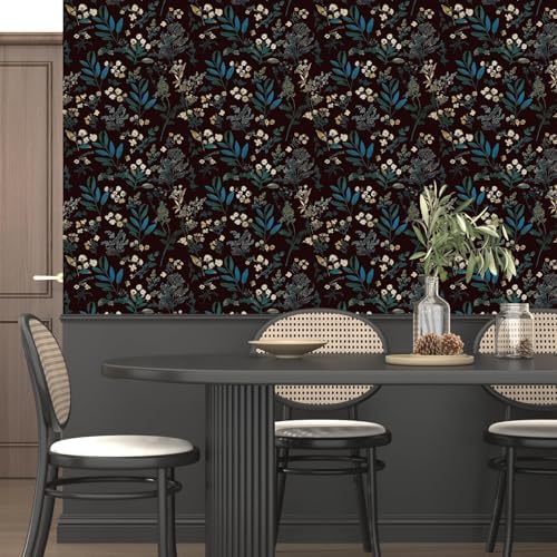 Laatse Vintage Floral Peel and Stick Wallpaper 17.5'' x 393'' - Image 6