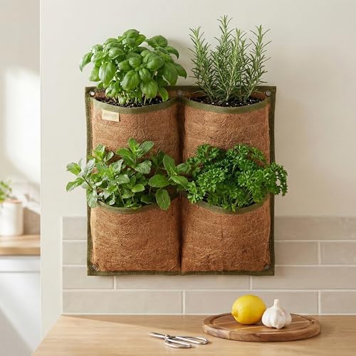 Vertical Garden Planter, 4 Pocket, Vertical Planter, wall planters - Image 5