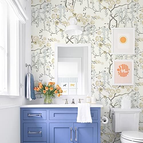 Orainege Peel and Stick Wallpaper Vintage Floral Contact Paper - Image 3