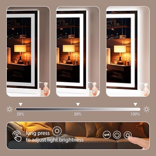 Hasipu Vanity Mirror with Lights, Lighted Makeup Mirror with Dimmable 3 Modes - Image 4