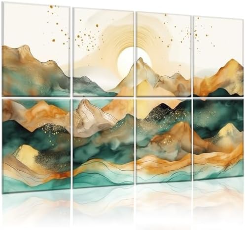 8 Pack Art Acoustic Panels Soundproof Wall Panels, 48X32Inches Sound Dampening by KIOSSUT