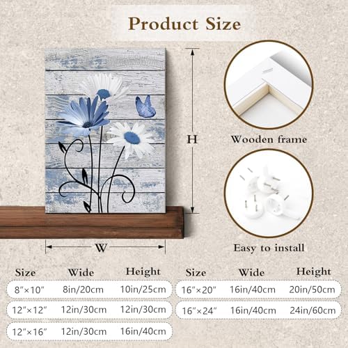 HVEST Farmhouse Floral Wall Art - Image 5