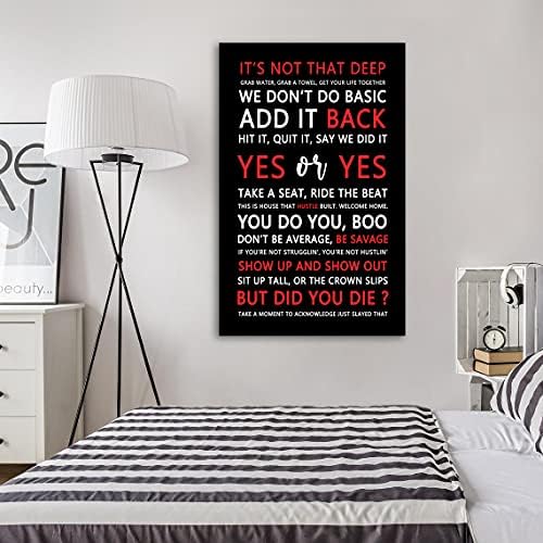 AMART SUN Mixed Quotes Fitspiration Motivational Quotes Print Canvas Wall Art • - Image 6