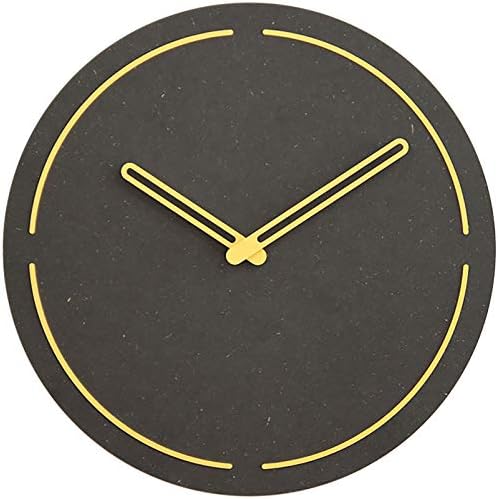 Stephanie Imports Modern Minimalist Dark Concrete Gray Silent Wall Clock by StephanieImports