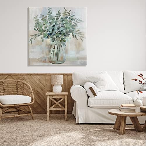 Soothing Eucalyptus Herb, 36 x 36 Inch Canvas Wall Art - Image 4