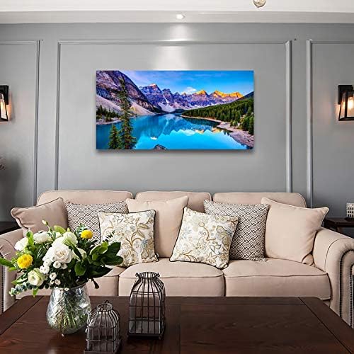 Wall Art Lake Mountain Landscape Picture Print Canvas Wall Art - Image 4