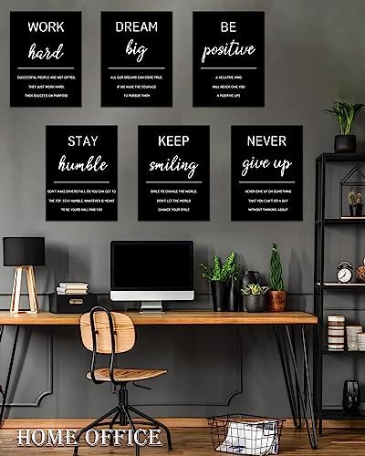 Drsoum Inspirational Office Wall Art Motivational Wall Decor 12” x16” Framed - Image 3
