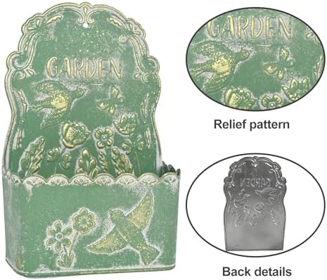 BIG FORTUNE Metal Wall Mount Planter Wall Vases - Image 4