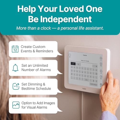 Robin Day Clock 2026 for Seniors, Easy-to-Read Display for Elderly, Day Date - Image 4