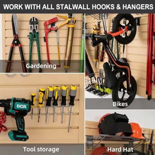 FRAYSCENT Slat Wall Paneling Garage Wall Organizer, Slatwall Panels Garage Tool - Image 3
