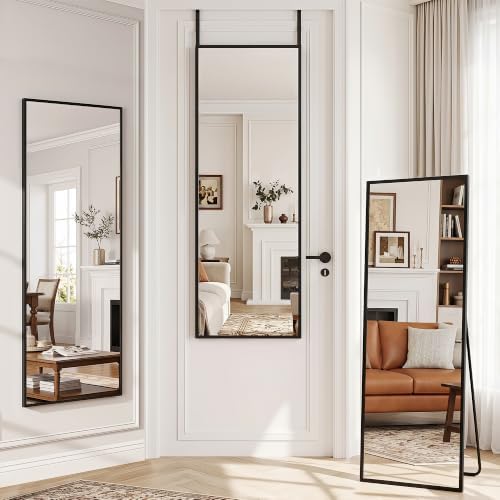 Suidia Full Length Mirror Over the Door&Wall Mounted, HD Shatterproof, Hanging - Image 2