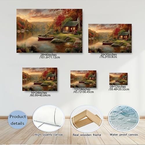 Serene Landscape Canvas Wall Art - Image 5