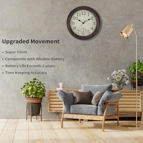 Foxtop Indoor Outdoor Waterproof Wall Clock - Image 4