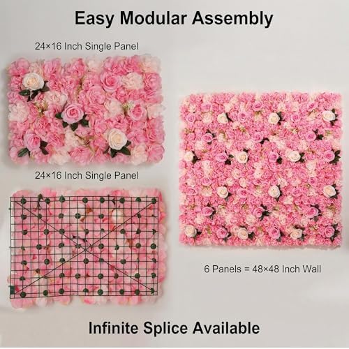 Flower Wall Backdrop 6 Panels 16×24 Inch - Image 4