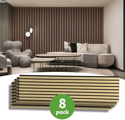 Art3d 12" x 93" Acoustic Wood Slat Wall Panel, 62 sq.ft - Image 2