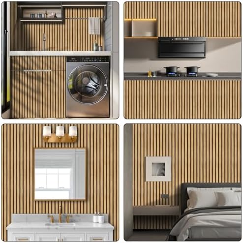 Arthome 17''x240'' Wood Slat Wallpaper Peel and Stick Self Adhesive Wood - Image 4