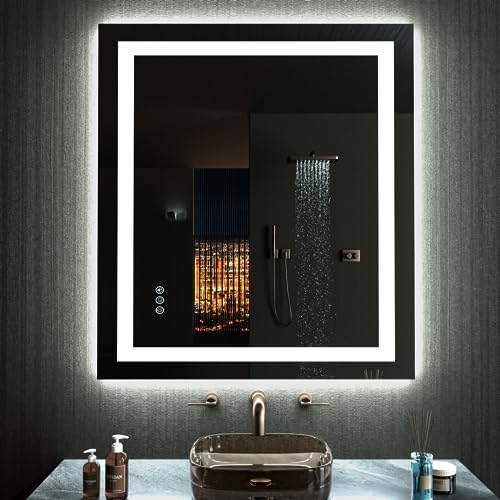 LOAAO 24"X36" RGB LED Bathroom Mirror by LOAAO