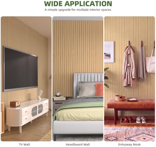 Elvone Peel and Stick PVC Slat Wood Wall Panel - Image 3