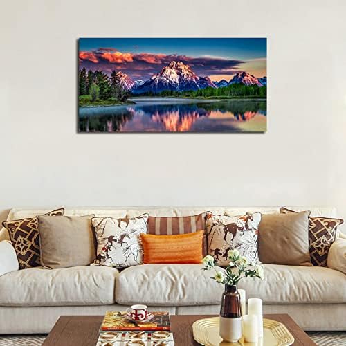 Sunset Landscape Canvas Wall Art - Image 2