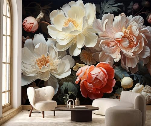 PYFFYP-3D Floral Peel and Stick Wallpaper murals - Image 2