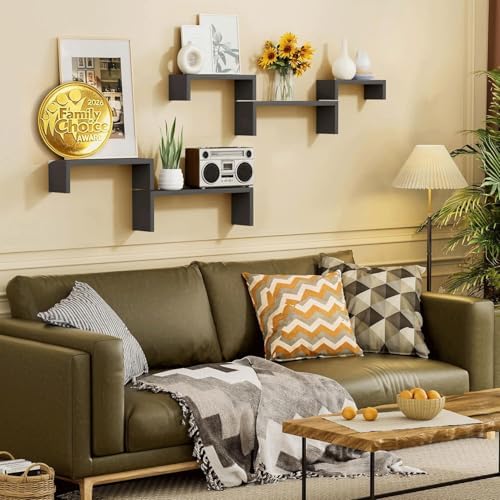 SRIWATANA Black Floating Shelves - Image 2