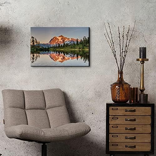 Forest Mountain Landscape Wall Art - Image 3