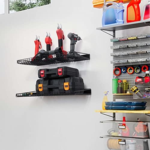 Wallmaster Garage Wall Shelves 23.6"x11.8" Wall Mount Metal Shelves 2 Pack - Image 6