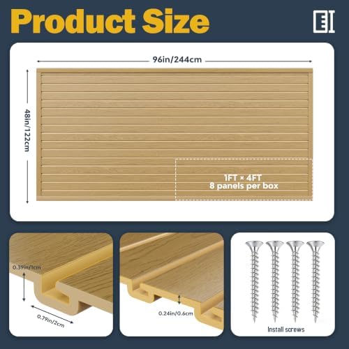 Slat Wall Paneling 4 x 8ft, Slatwall Garage Wall Organizer - Image 3