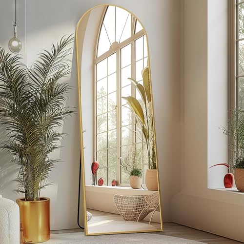 Sweetcrispy 59"x16" Arched Full Length Mirror, Full Body Mirror by Sweetcrispy