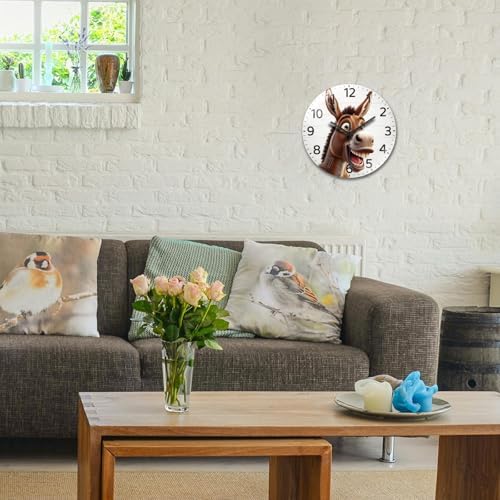 peacoblue Funny Donkey Wall Clocks Battery Operated - Image 3