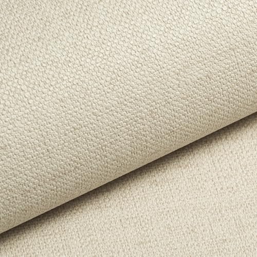 Livelynine 15.8x197 Beige Texture Peel and Stick Wallpaper Farmhouse Fabric - Image 6