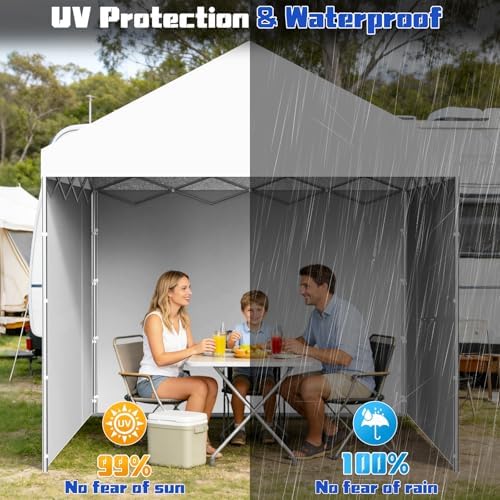 10x10 Canopy Sidewalls, UV Protection, Waterproof, Zipper Sidewall - Image 3