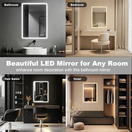 LED Bathroom Mirror, 20x28 in Vanity Mirrors - Image 6