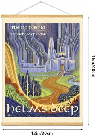 Middle Earth Landscape Wall Art Prints Canvas PaintingFantasy Posters, Wall - Image 4