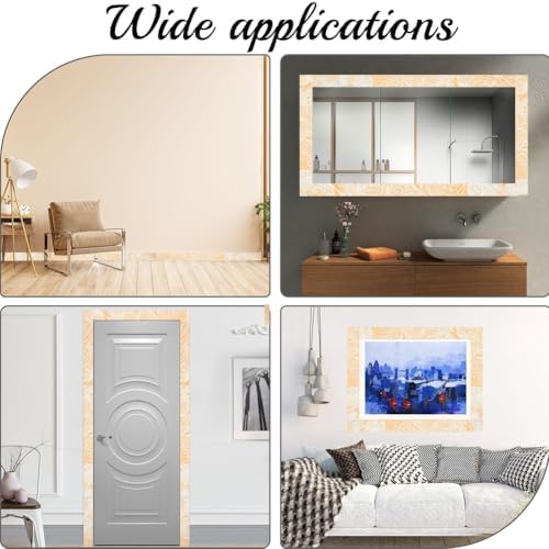 CRASPIRE 7.38FT x 1.97 Inch Crown Molding Peel and Stick Flexible Foam Trim - Image 4