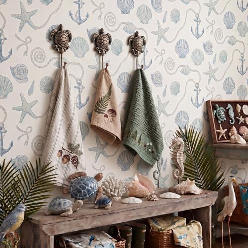 Hicarer 3 Pcs Sea Turtle Wall Hooks Cast Iron Hangers - Image 5